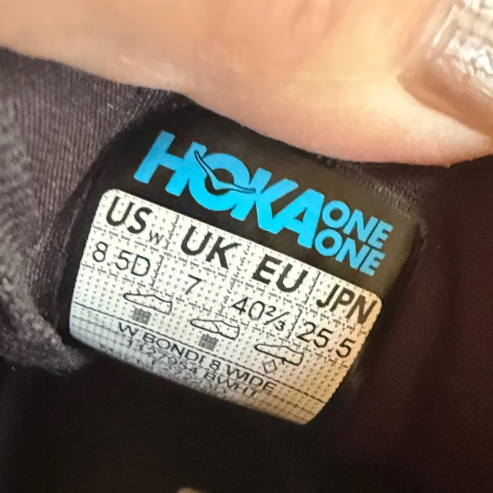 Hoka Bondi 8 Black Athletic Shoes - Picture 10 of 10